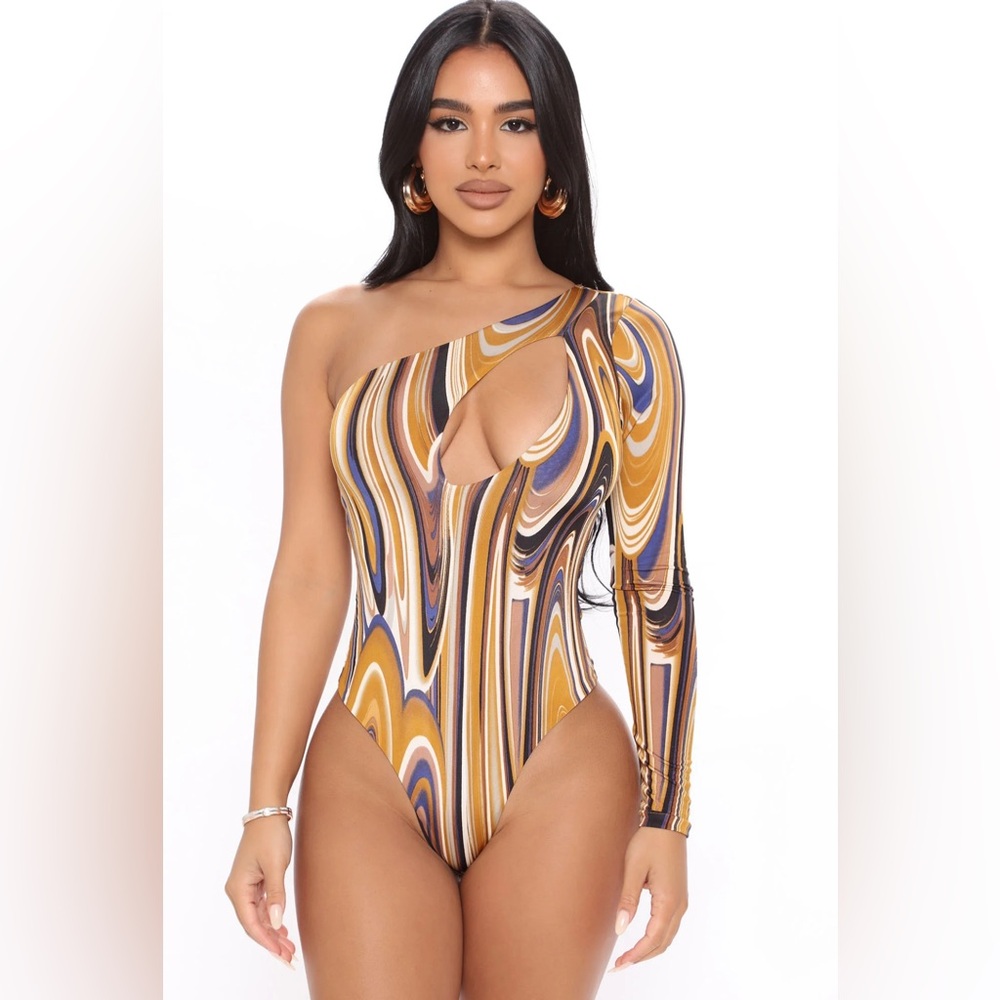 Brand new one sleeve body suit